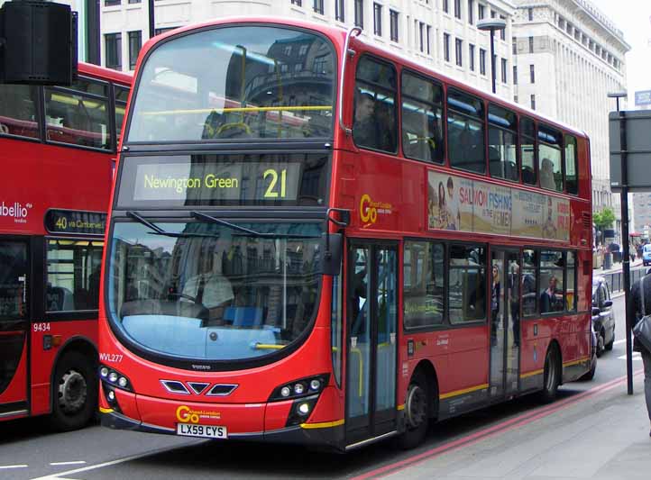 London Central Volvo B9TL Wright WVL277